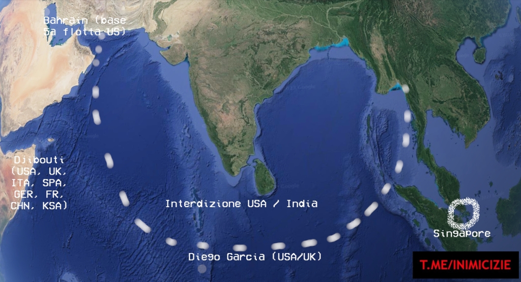 Controllo statunitense sull'oceano indiano (al netto dei mutamenti nel Golfo Persico)